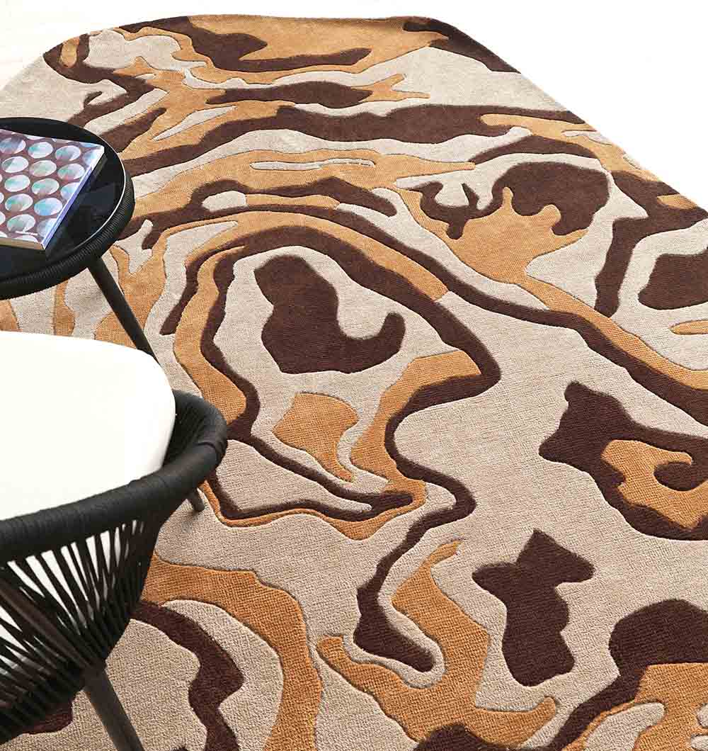 Multi color home decor shape rug for bedroom MM-20