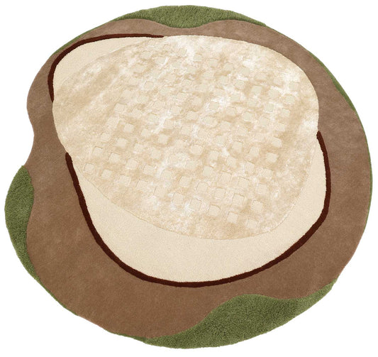 Organic Pebble Form Hand Tufted Carpet MHT-41