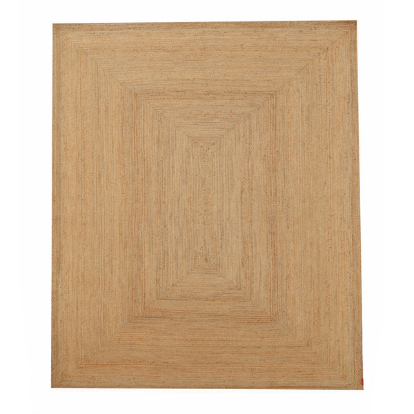 Handmade Natural Color Drawing Room Jute Floor Braided Rug - BR 046