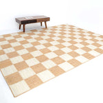 Stunning Handmade Natural & Bleach Color Outdoor Jute Braided Rug - BR 037