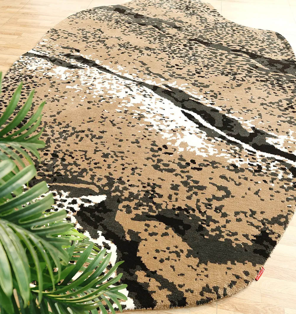 Multi color shape rug for bedroom rug MM-36
