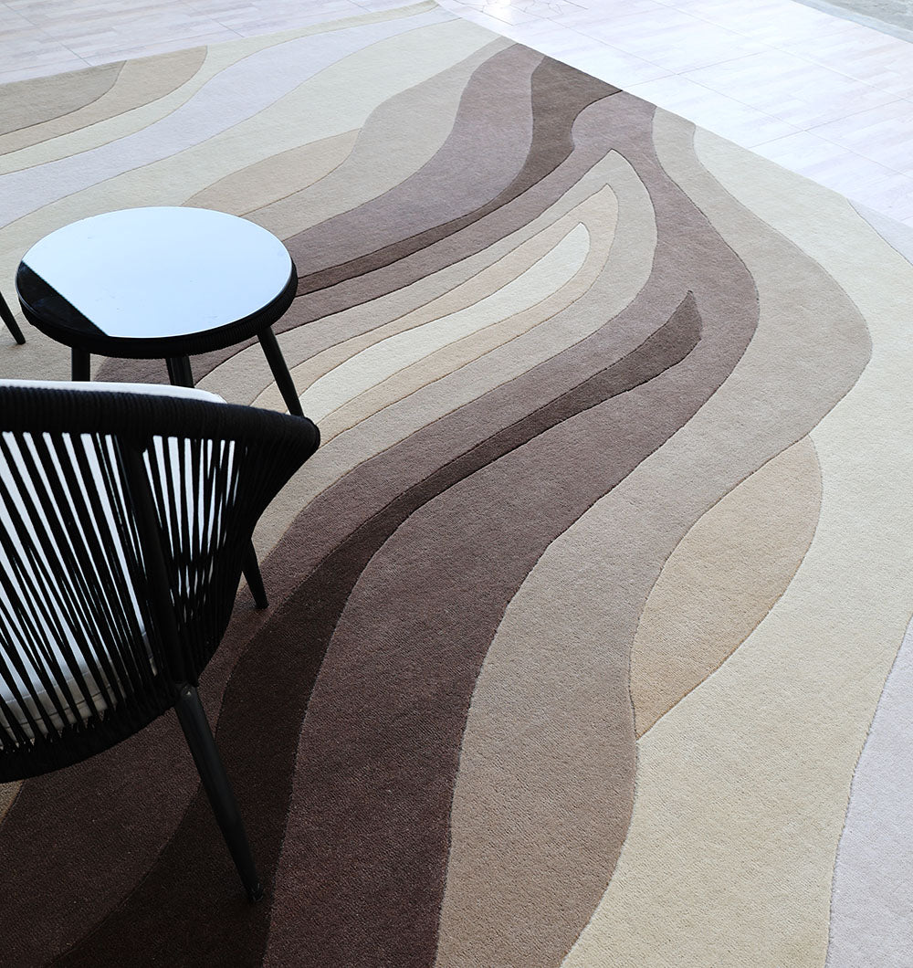 Petal Mosaic MHT-38 Organic Shape Luxury Artisan Area Rug