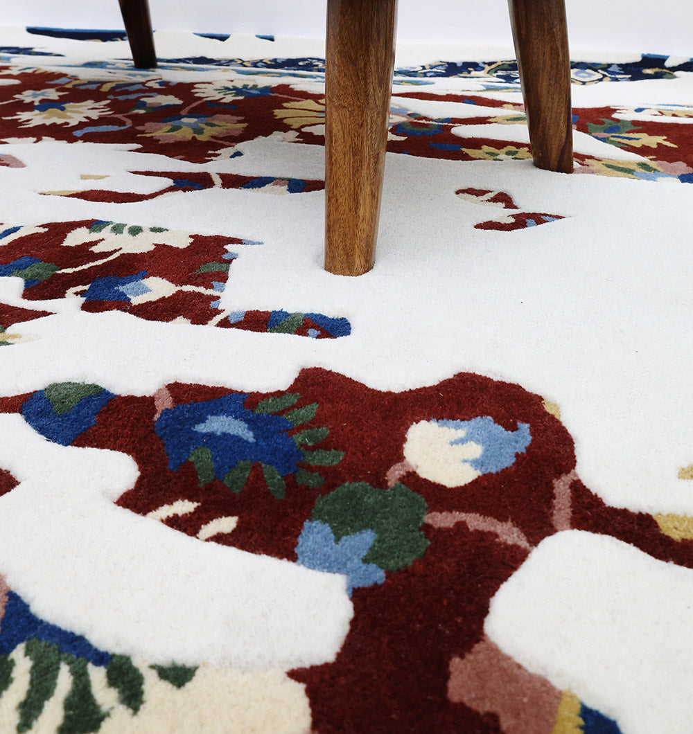 Multi color home decor handmade area rug HTW-111