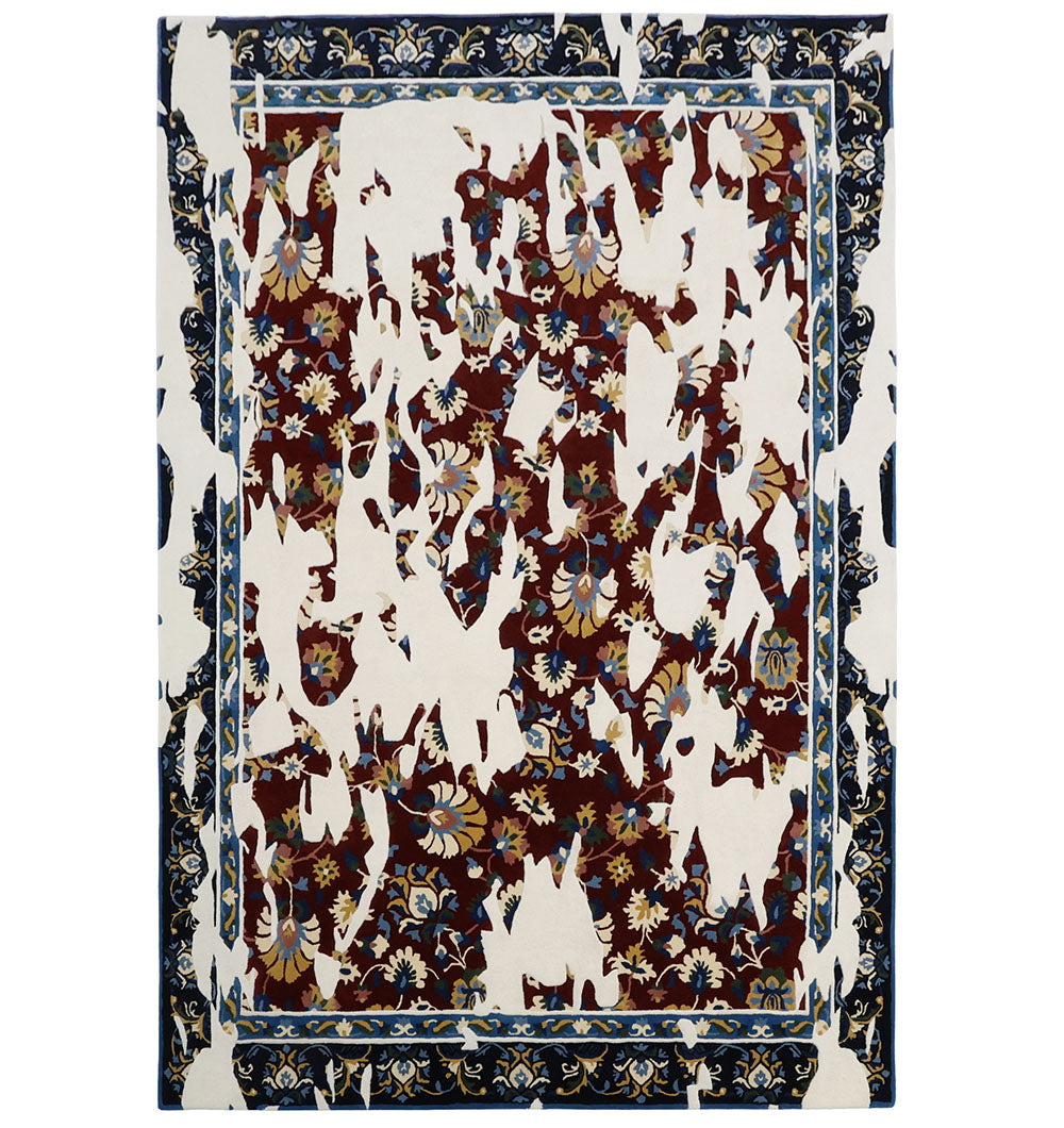 Multi color home decor handmade area rug HTW-111