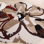 Multicolor Floral Artistic Shaped Rug HTWV 183 (200cm)