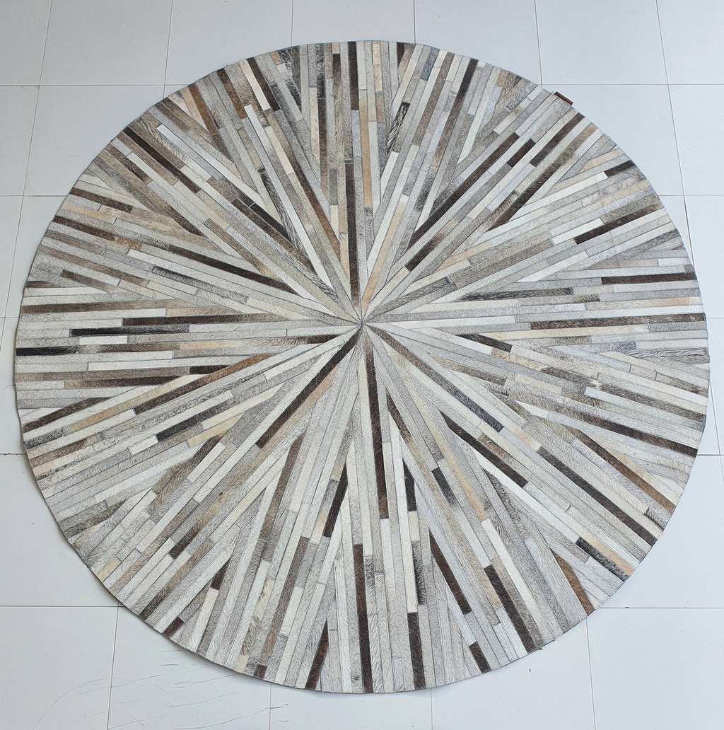 Handmade Multicolor Leather Rug for Home Decor And Office LR-018