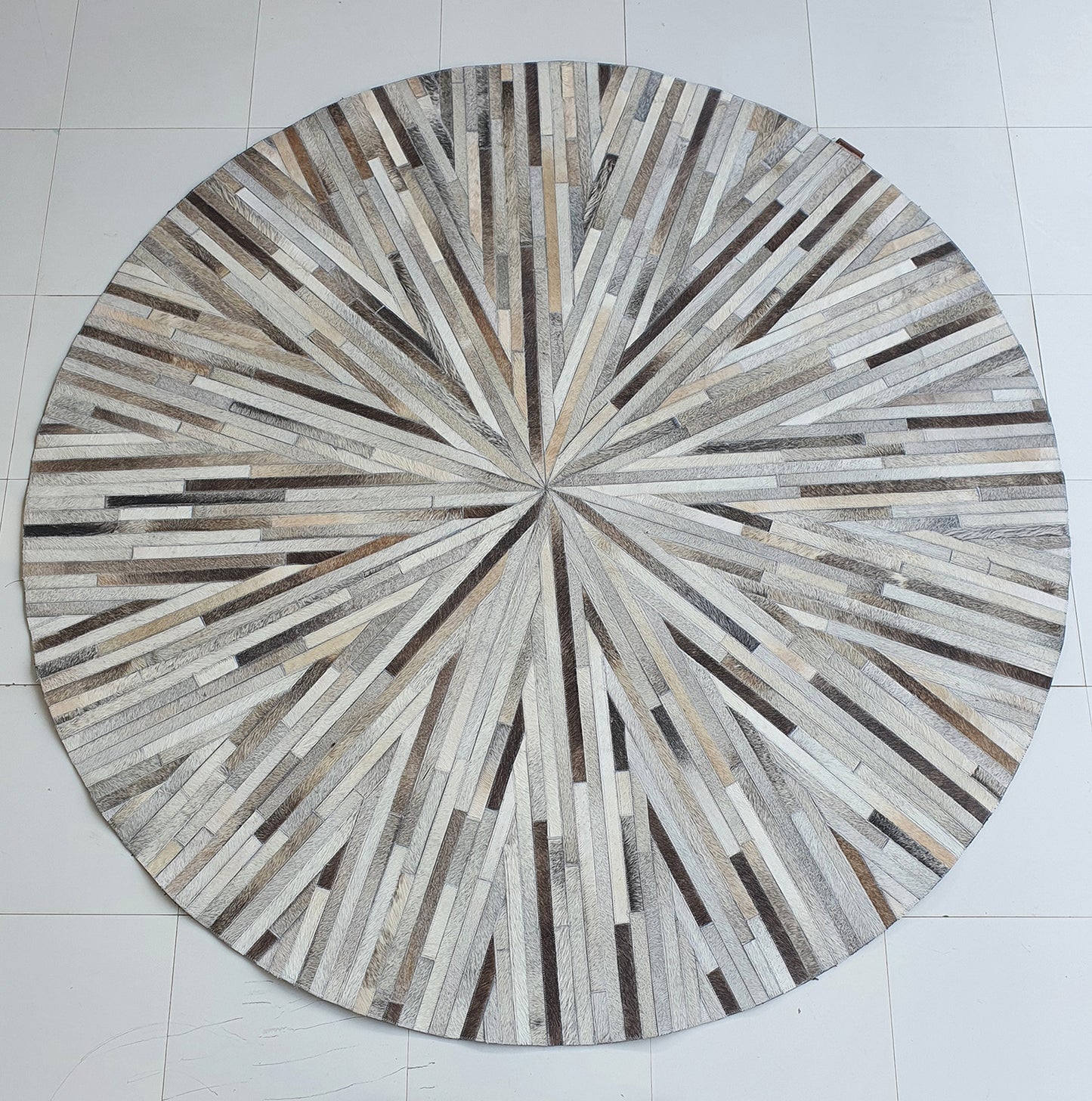 Handmade Multicolor Leather Rug for Home Decor And Office LR-018