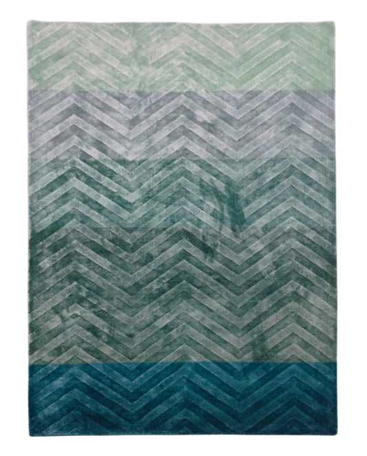 Chevron Gradient Hand Tufted Carpet MHT-15