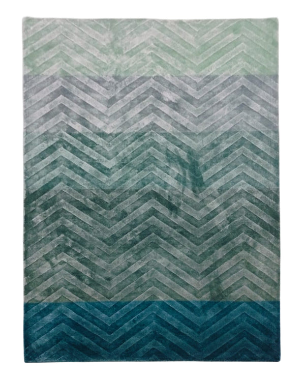 Chevron Gradient Hand Tufted Carpet MHT-15