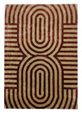 Art Deco Loop Hand Tufted Carpet MHT-16