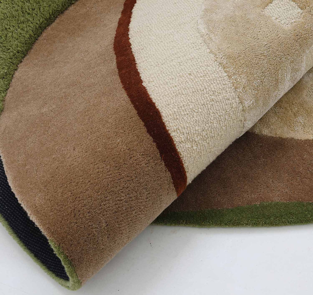 Organic Pebble Form Hand Tufted Carpet MHT-41