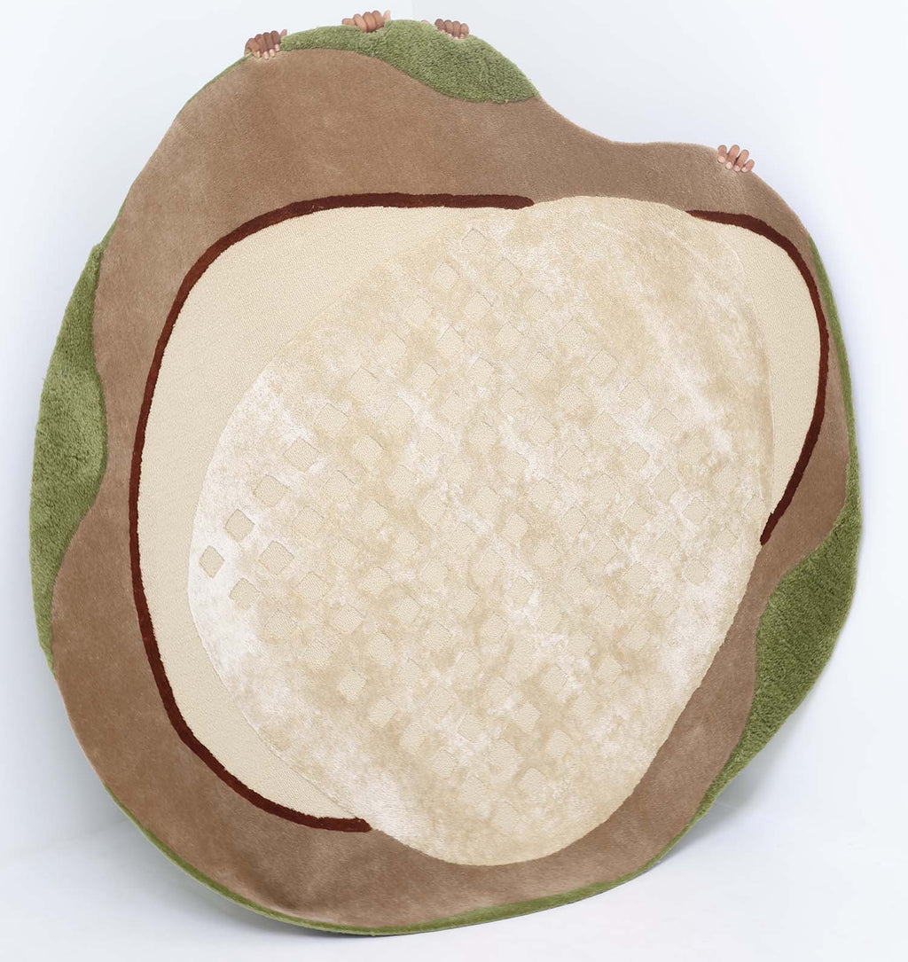 Organic Pebble Form Hand Tufted Carpet MHT-41