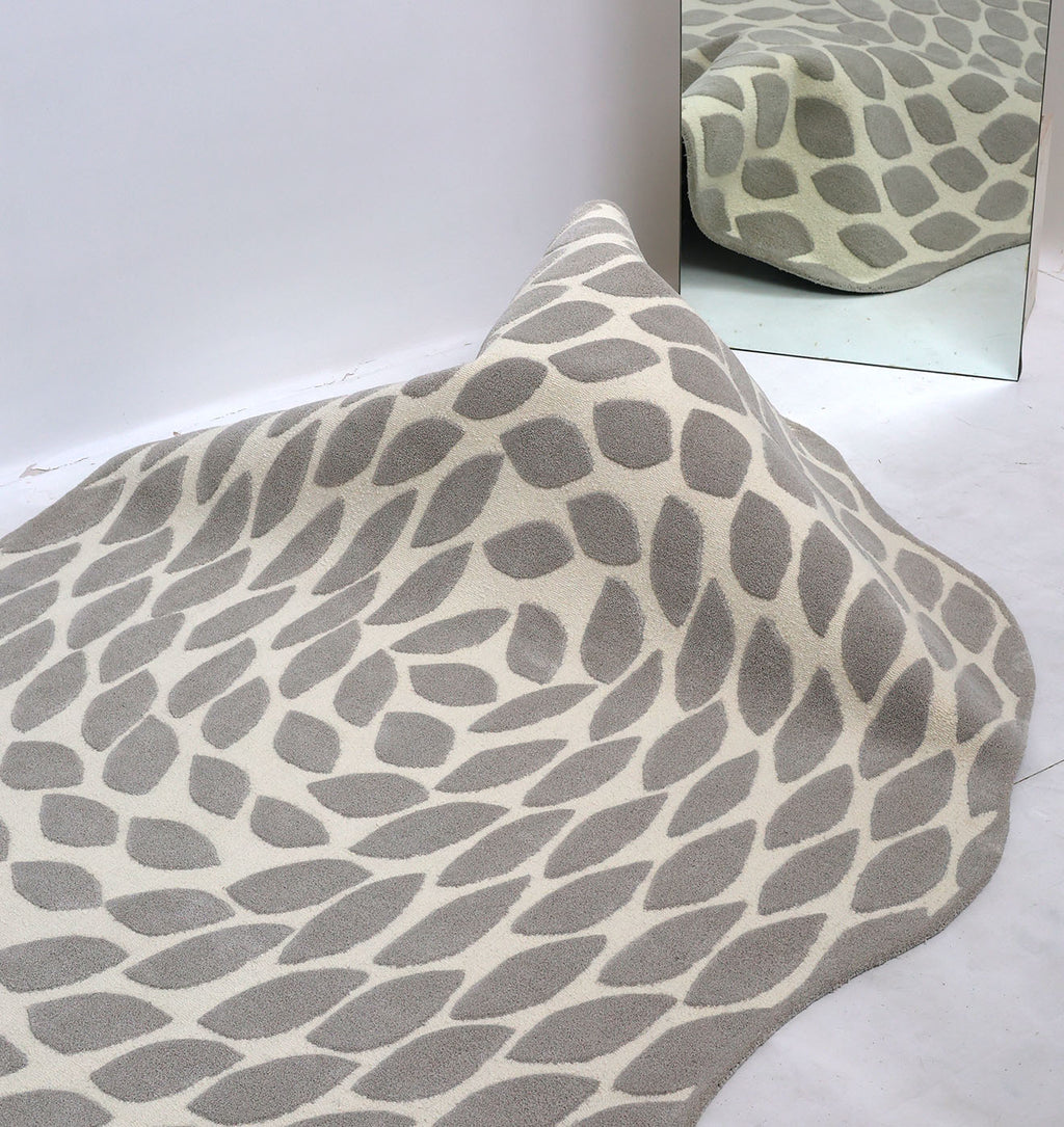 Stone Pebble Pattern Hand Tufted Carpet MHT-46