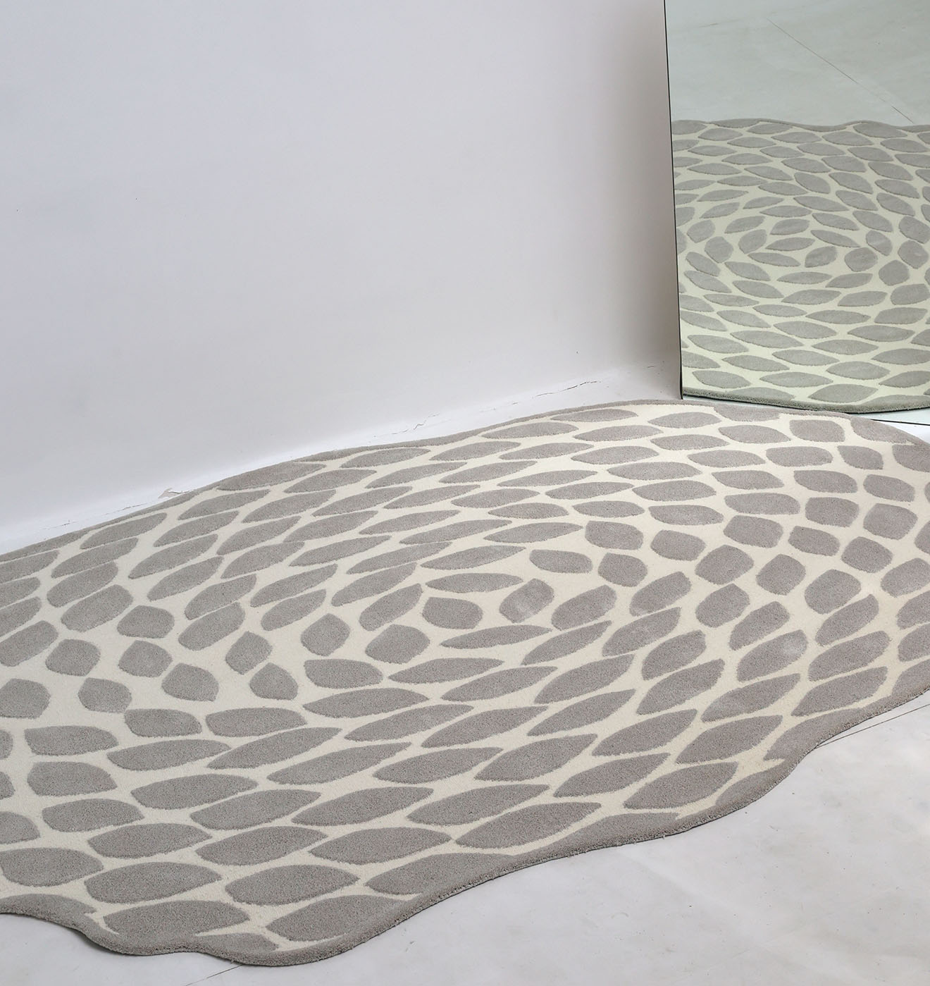 Stone Pebble Pattern Hand Tufted Carpet MHT-46
