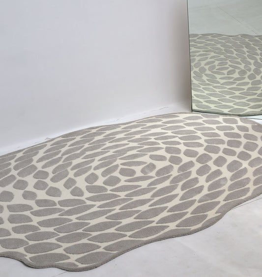 Stone Pebble Pattern Hand Tufted Carpet MHT-46