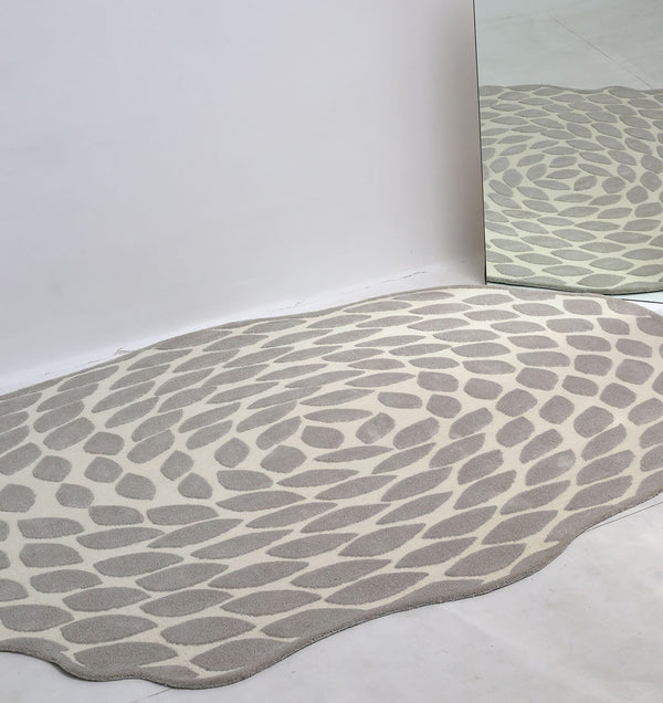 Stone Pebble Pattern Hand Tufted Carpet MHT-46