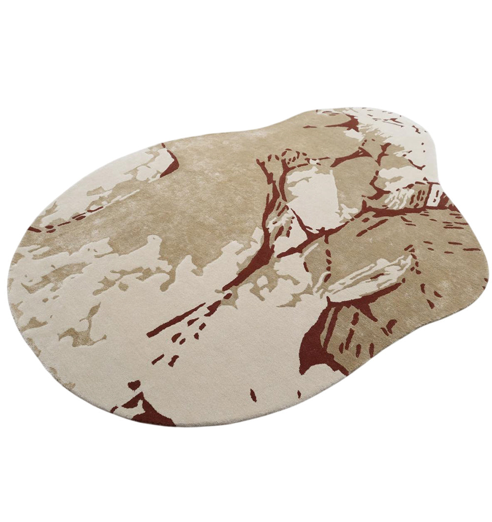 Artful Branch Motif Hand Tufted Carpet MHT-49