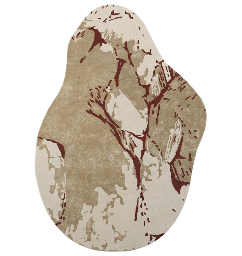 Artful Branch Motif Hand Tufted Carpet MHT-49