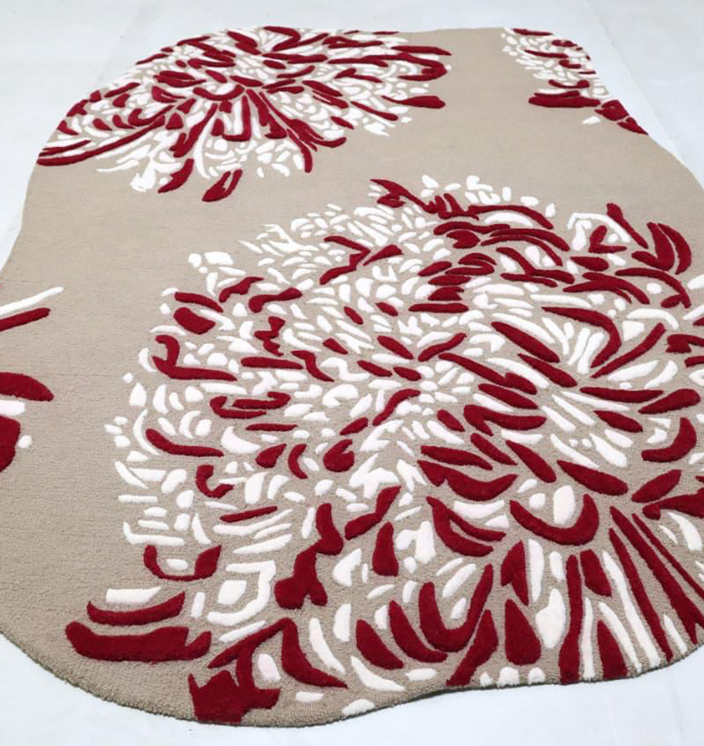 Floral Drift Hand Tufted Carpet MHT-51