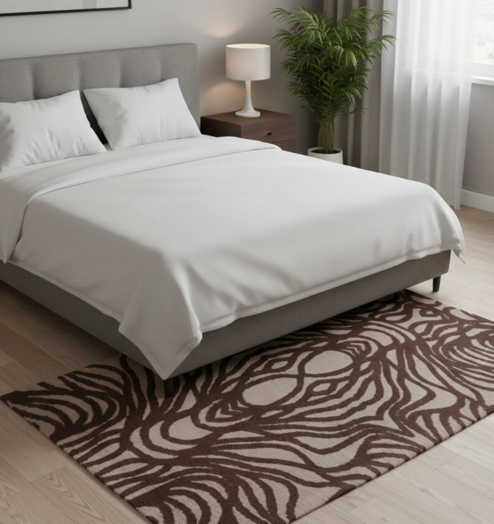 Abstract Pattern Machine Made Rug – MM-07 (3×5 FT)