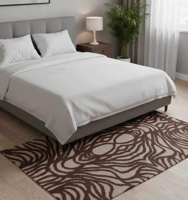 Abstract Pattern Machine Made Rug – MM-07 (3×5 FT)