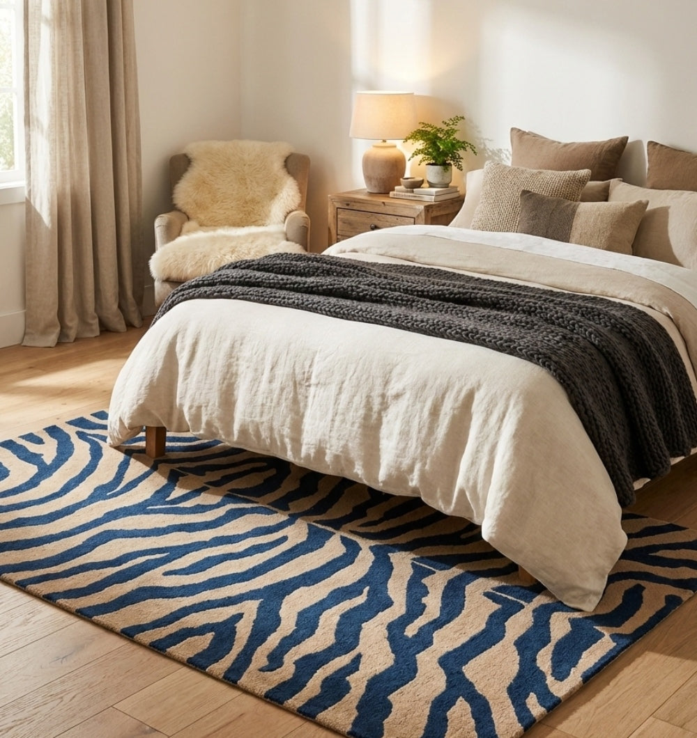 Striped Pattern Machine Made Rug – MM-11 (4×6 FT)