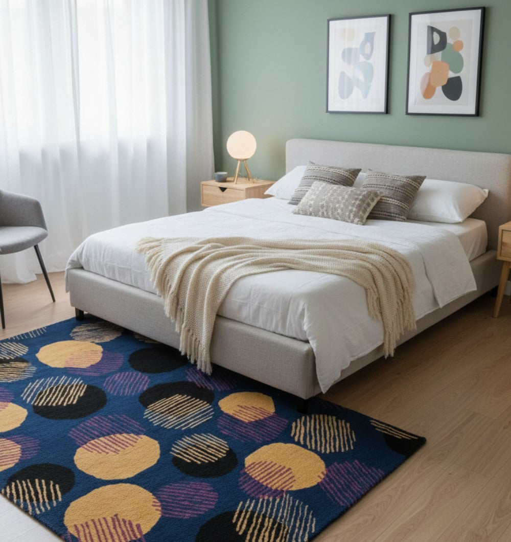 Patterned Machine-Made Rug MM-13 for Home Décor (4×6 FT)