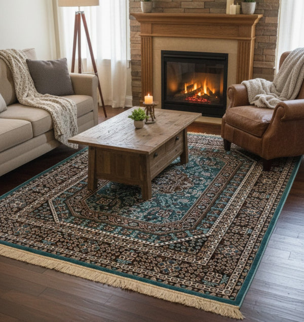 Classic Pattern Home Décor Rug – MM-18 (5×7 FT)