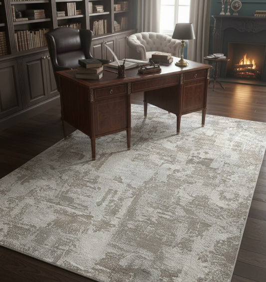 Textured Neutral Pattern Area Rug – MM-24 (5×7 FT)