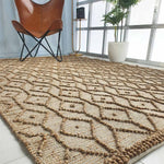 Brown Rectangle Area Rug and Carpet for Stylish living Room SR-004