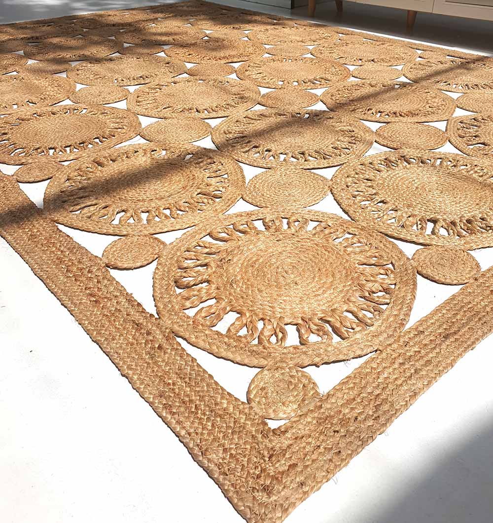 Natural Color Jute Rug For Home Decor BR-086