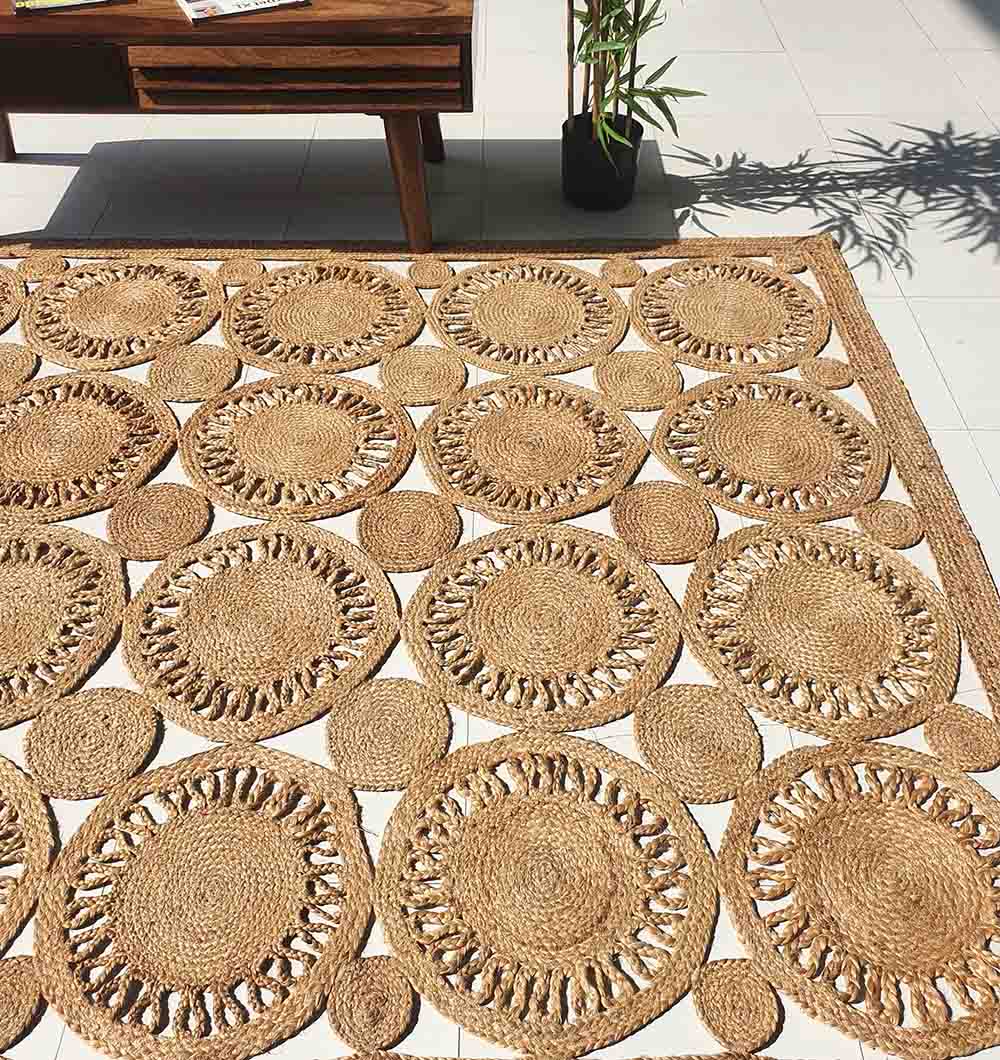 Natural Color Jute Rug For Home Decor BR-086