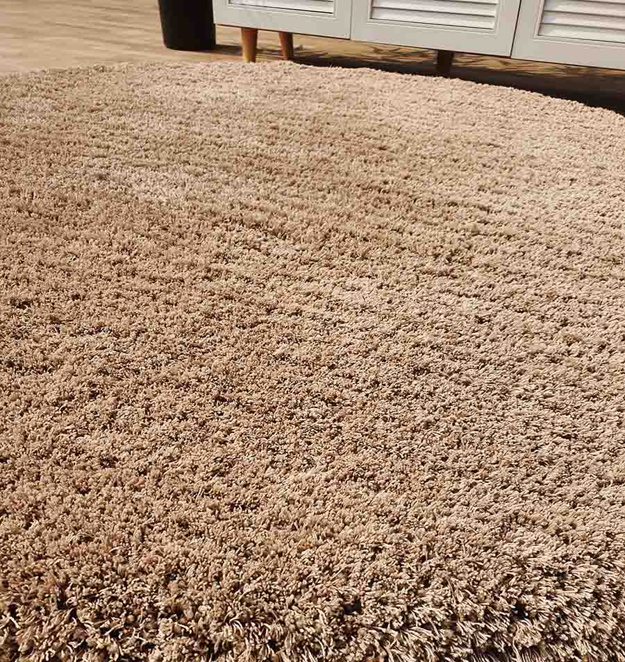 Fluffy round shaggy rug SG-08