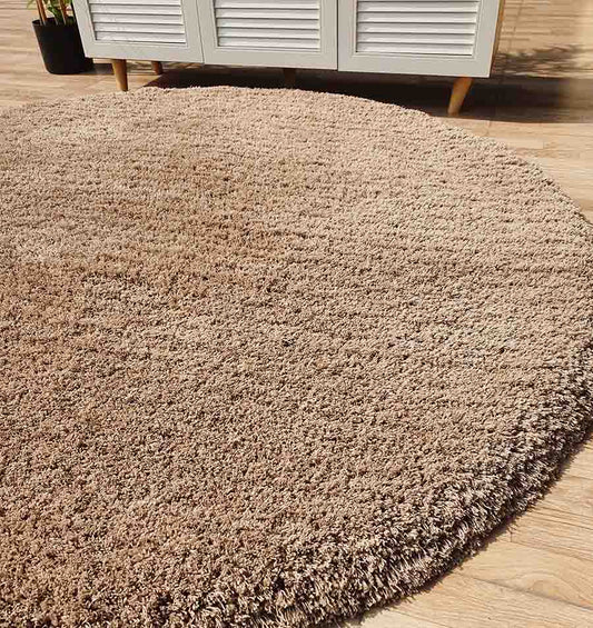 Fluffy round shaggy rug SG-08