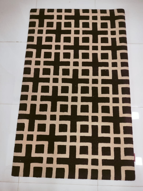 Modern Geometric Machine-Made Rug – MM-01 Home Décor Floor Rug (3×5 FT)