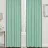 Green Plain Curtain -Ramsha Carpet-